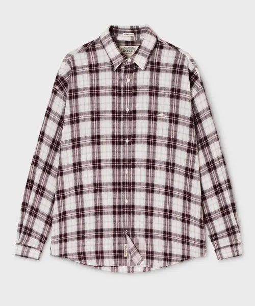 [WHO.A.U] Summer Loose-fit Check Shirts / WHYCG2541F