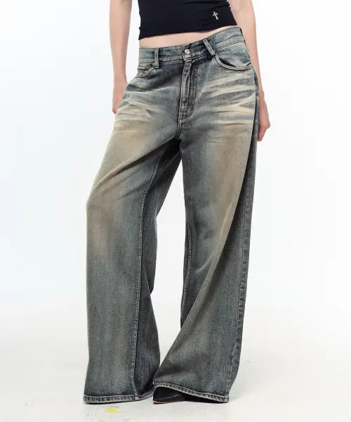 [2000ARCHIVES] DEVON WIDE JEAN (ASH BLUE)