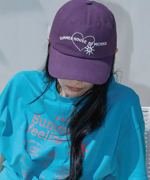 [MICHIKO LONDON KOSHINO] Summer House Cap Deep purple / 썸머 하우스 캡 딥 퍼플