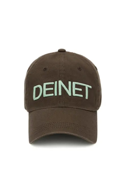 [DEINET] DEINET LOGO CAP IN BROWN