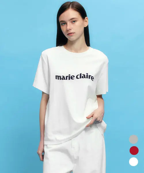 [MARIE CLAIRE] Marie Wave Short Sleeve T-Shirt / 마리 웨이브 반팔 티셔츠(MAGBTS92C)