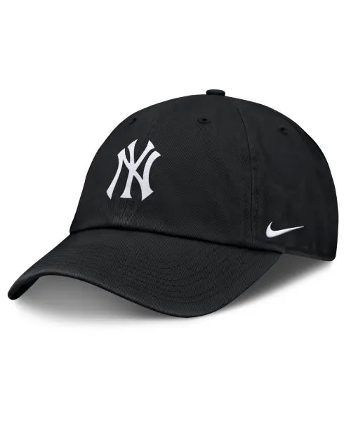 [FANATICS] New York Yankees NIKE CLUB UNSTRUCTURED ORGANIC COTTON CAP - Black / 뉴욕 양키즈 나이키클럽 언스트럭처 오가닉 코튼 캡 - 블랙
