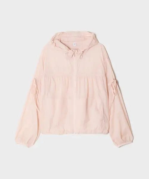 [SPAO] Sheer Shirring Windbreaker (RE) / 시어 셔링 윈드브레이커 (RE)_SPJJG37GY1