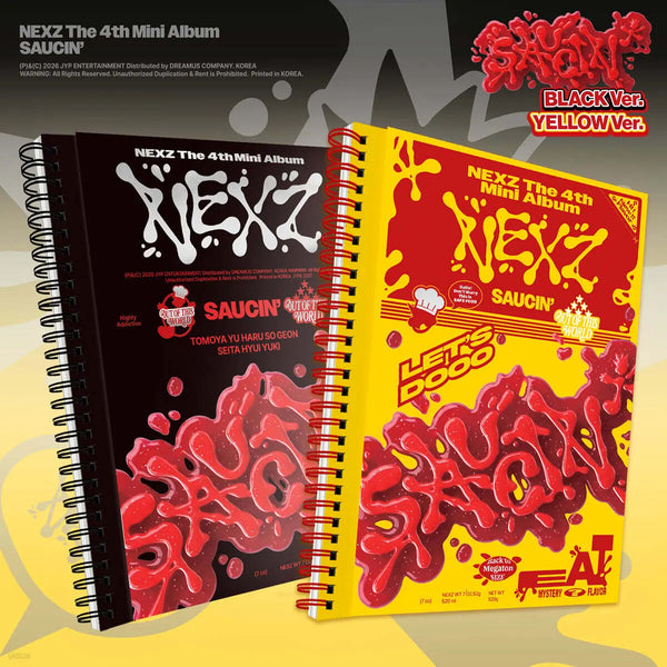 [Nexgzi] NEXZ Mini Album Vol. 4: SAUCIN' [2-Version Set] / NEXZ (넥스지) - 미니앨범 4집 : SAUCIN’ [2종 SET]
