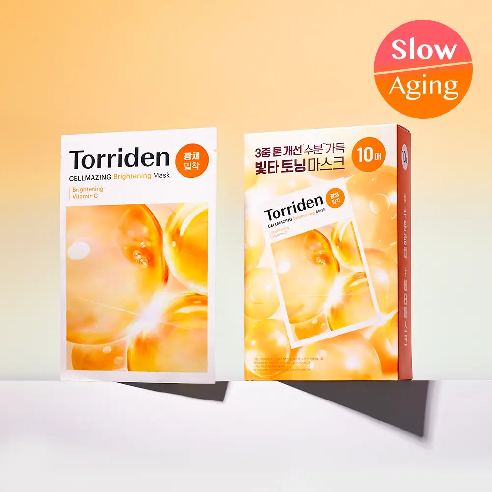 [Torriden] Torriden Cellmazing Vita C Brightening Mask 10ea / 토리든 셀메이징 비타C 브라이트닝 마스크 10매
