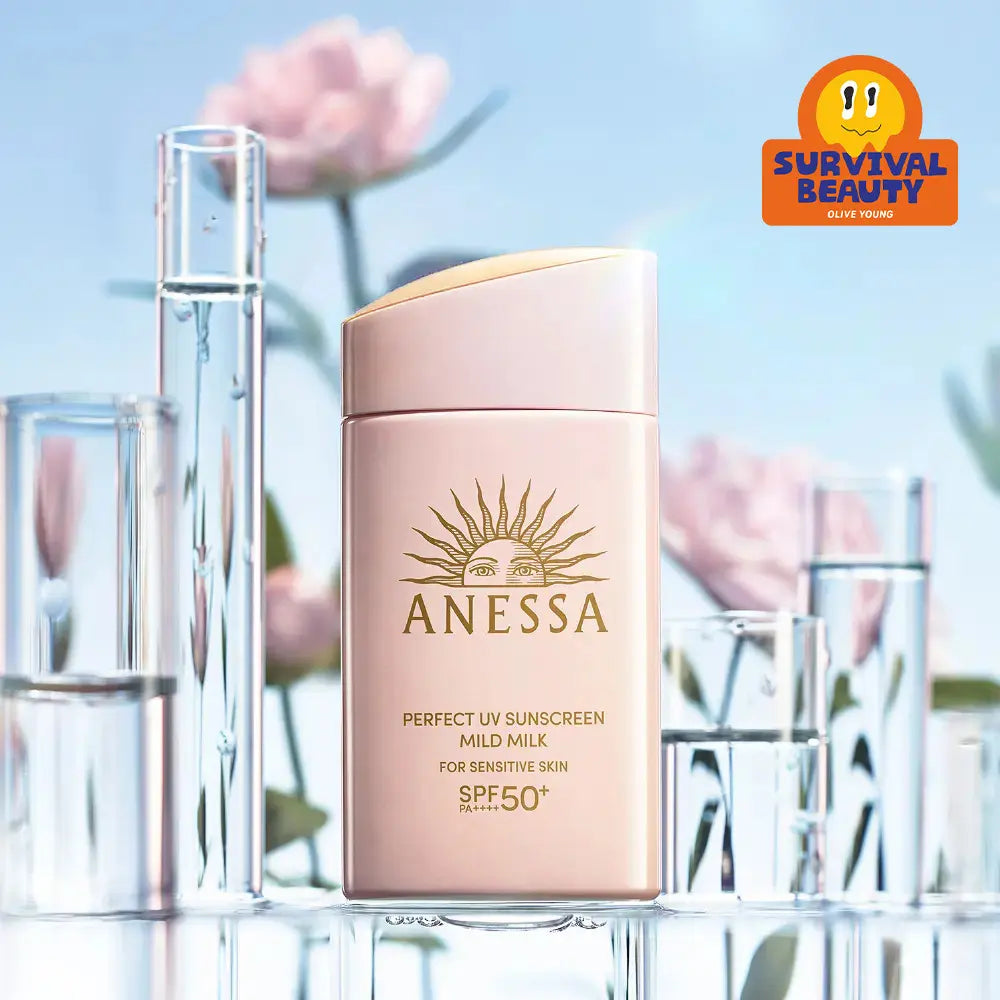 [ANESSA] Anessa Perfect UV Sunscreen Mild Milk 60ml / [민감피부] 아넷사 퍼펙트 UV 선스크린 마일드 밀크 60ml