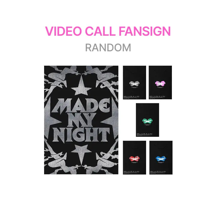 [LE SSERAFIM] [VIDEO CALL FANSIGN] 2nd Single Album 'Made My Night' (COMPACT ver.) (Random)