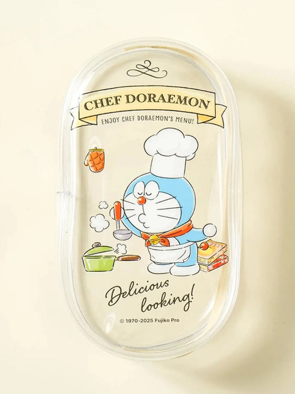 [DAISO] Doraemon Transparent Oval Pouch Medium / 도라에몽 투명 타원 파우치 중형 쿠킹