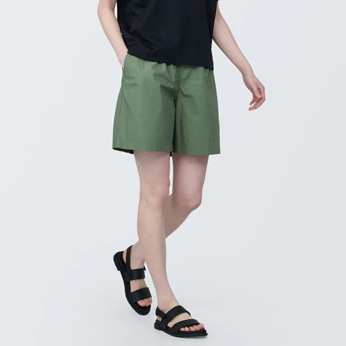 [MUJI] Washing Broad Short Pants / 워싱 브로드 쇼트 팬츠