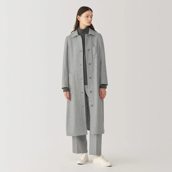 [MUJI] Wool Blend Long Coat / 울 혼방 롱 코트
