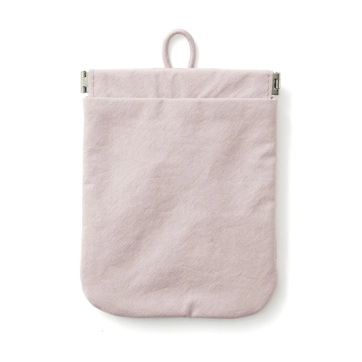[MUJI] Nylon One-Touch Pouch S Pink / 나일론 한 손으로 열 수 있는 파우치 핑크 S