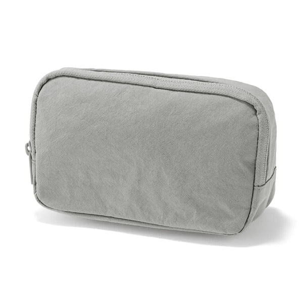 [MUJI] Nylon Easy-Access Pouch - Grey, Large / 나일론 꺼내기 쉬운 파우치 그레이 L