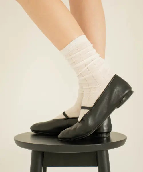 [SOCKS FACTORY] [5-Pack] See-Through Loose Fit Long Ribbed Socks / [5PACK] 시스루 루즈핏 롱 골지 장목 양말