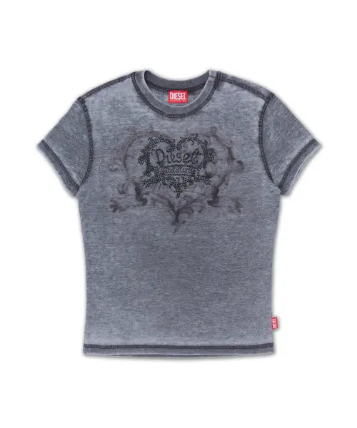 [DIESEL] T-Ila-AA1 Short Sleeve T-Shirt - Jet Black / T-일라-AA1 반소매 티셔츠 - 제트블랙 / A232400PLBQ97W