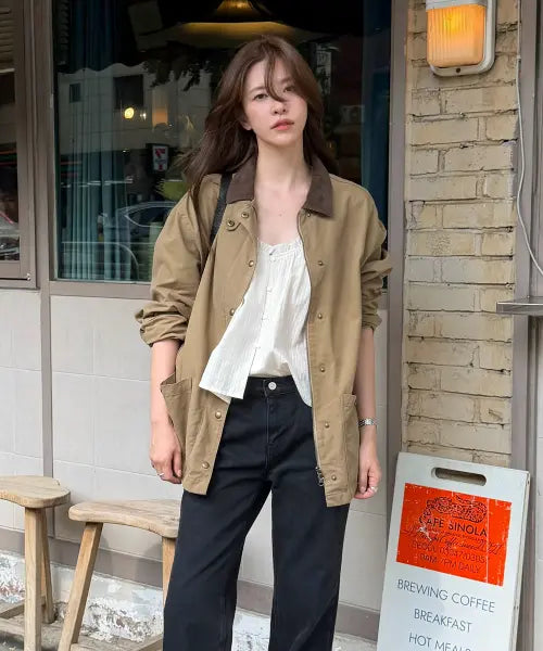 [108POUND] Mason Work Jacket - Beige / Mason Work Jacket_Beige