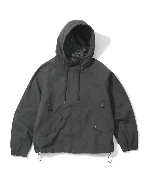 [CGP] Vintage Hooded Field Jacket - Charcoal / 빈티지 후디드 필드 야상-차콜