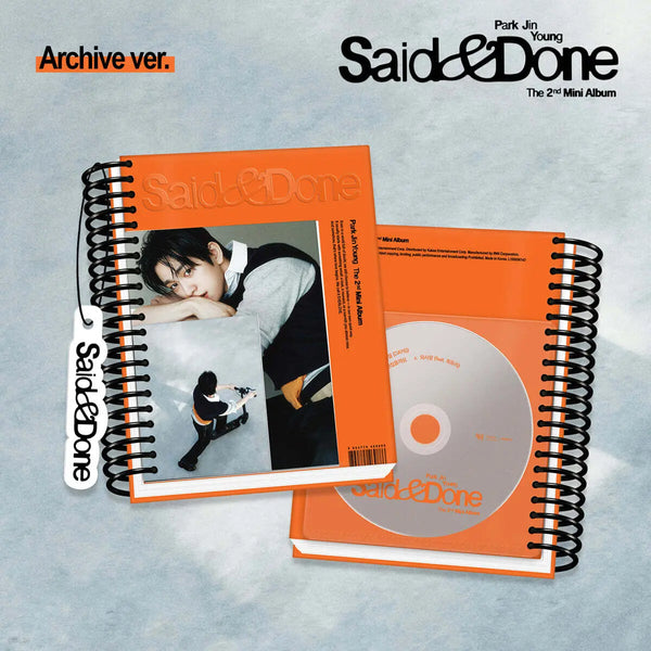 [Park Jin Young] Park Jin Young - Mini Album Vol. 2: Said & Done [Archive Ver.] / 박진영 - 미니앨범 2집 : Said & Done [Archive ver.]