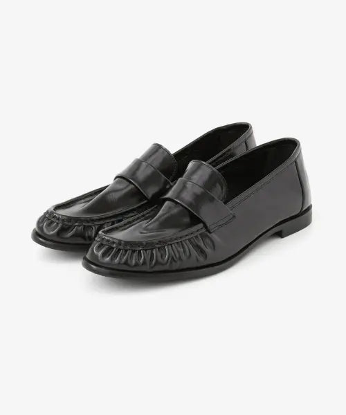 [ROMANTIC MOVE WOMAN] Rhea Shirring Loafers / Waffle Black / R26W005 레아 셔링 로퍼 / 와플 블랙