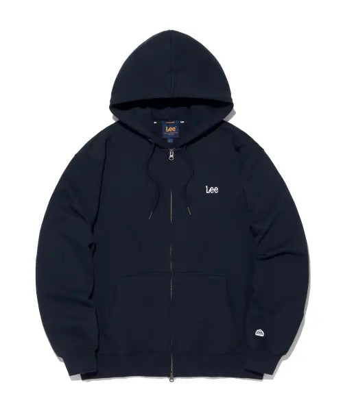[LEE] Small Twish Logo Hooded Zip-Up Navy / 스몰 트위치 로고 후드 집업 네이비