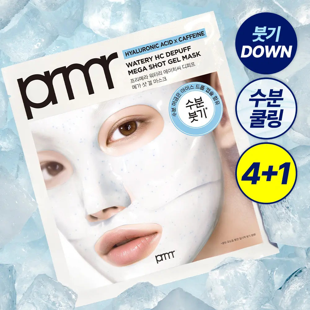 [primera] Primera Watery HC Deep-Puff Gel Mask 7+2 Sheets / 4+1 Sheets / 1 Sheet / [붓기완화] 프리메라 워터리 에이치씨 디퍼프 메가-샷 겔마스크 7+2매/4+1매/1매 (기획/단품)
