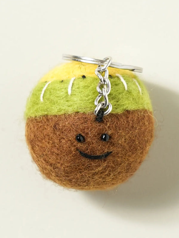 [DAISO] Woolen Keychain Kiwi / 양모 키홀더 키위