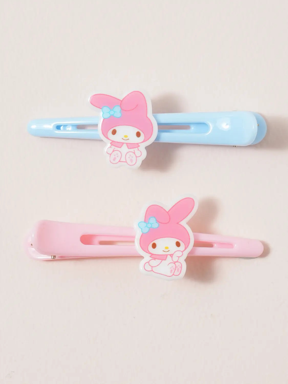 [DAISO] My Melody Acrylic Hair Claw Clips (2 Pack) / 마이멜로디 아크릴 헤어 집게핀 2개입