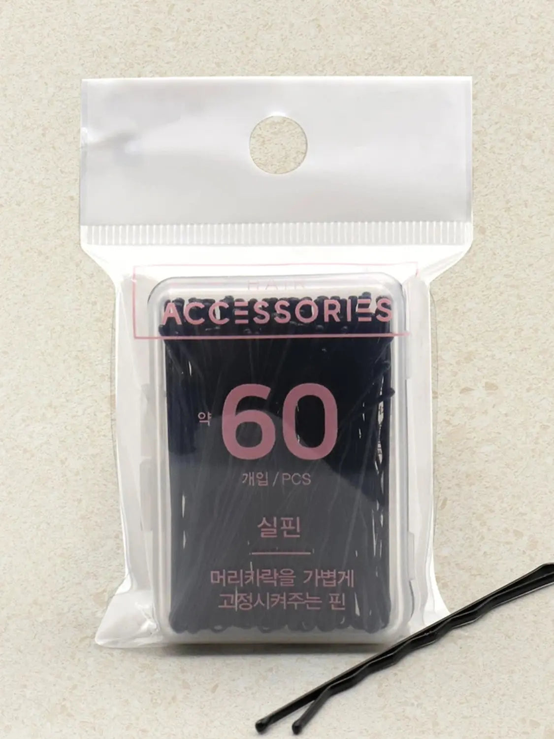 [DAISO] Hair Wave Hairpins (6cm, 60 pcs) / 헤어 물결형 실핀 6cm 60P