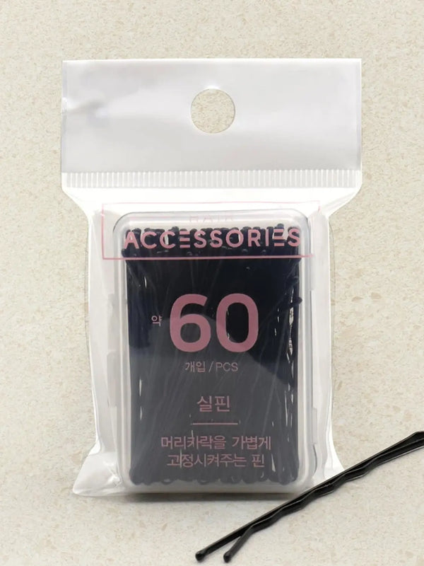 [DAISO] Hair Wave Hairpins (6cm, 60 pcs) / 헤어 물결형 실핀 6cm 60P