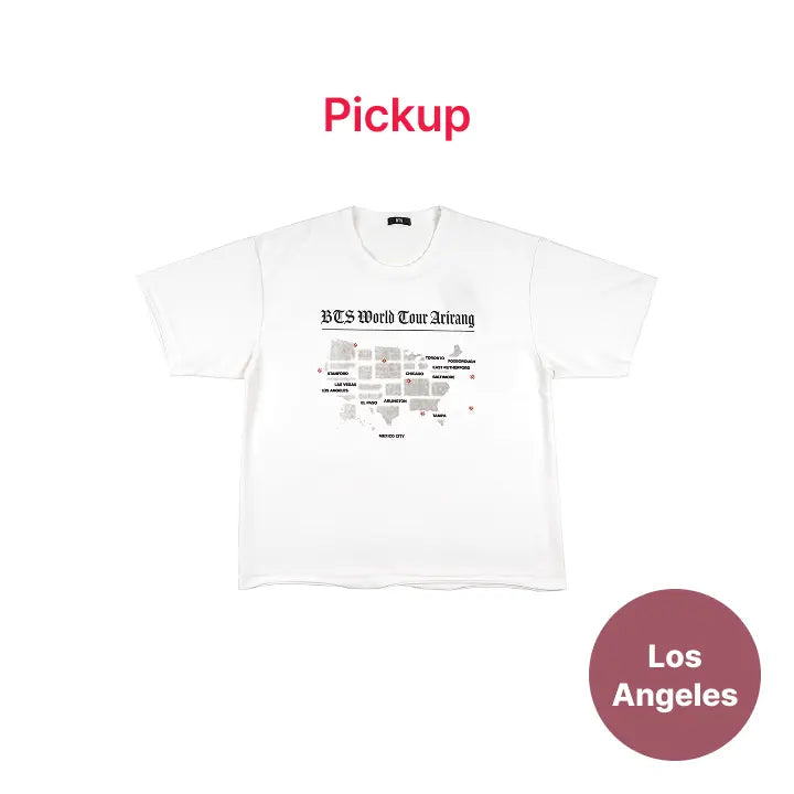 [BTS] [LOS ANGELES] [US Exclusive] S/S Routing T-shirt (White)