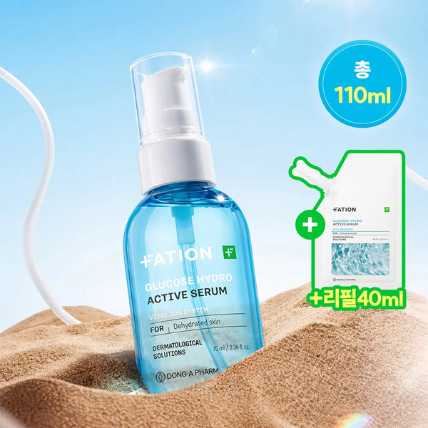 [FATION] Pation Glucose Hydro Active Serum 70ml (Includes Refill 40ml) / [NEW/수분회복]파티온 포도당 하이드로 액티브 세럼 70ml 기획(+리필40ml)