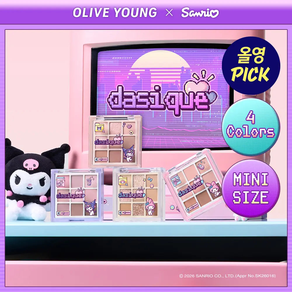 [Dasique] Dasique Mini Eyeshadow Palette 4 Colors - Sanrio Edition / [NEW/산리오 에디션] 데이지크 미니 섀도우 팔레트 4 colors