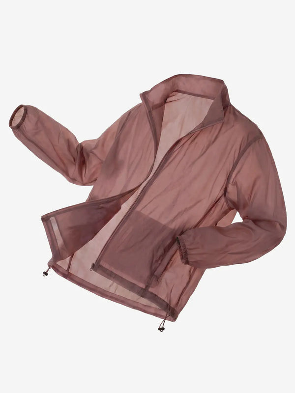 [DAISO] Nylon Lightweight Zip-Up Windbreaker - Wine / 나일론 경량 집업 바람막이 S 와인