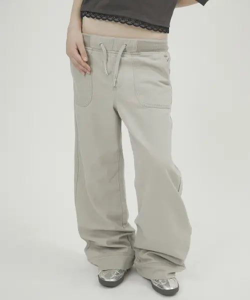 [RETRIEVER CLUB] MULTI POCKET LOWRISE PANTS [LIGHT GRAY]