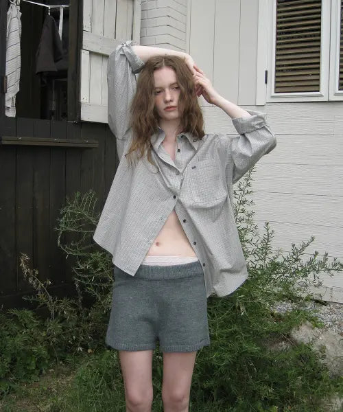 [APPAREL ARCHIVE] Dumbo check shirt - Mint