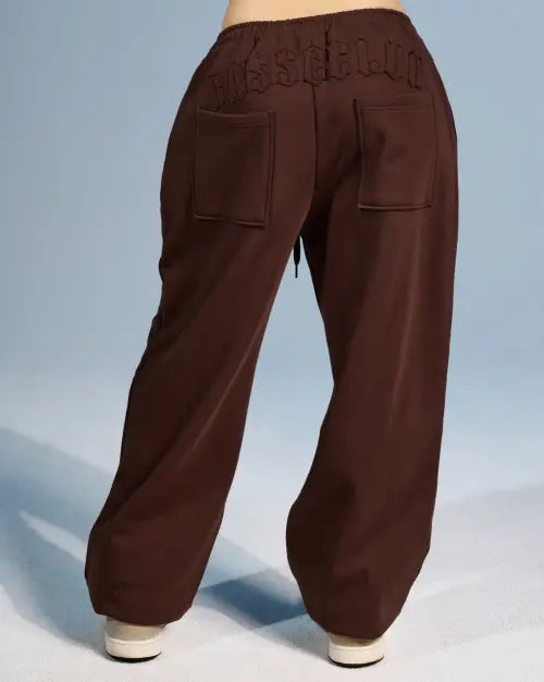 [COOLSIS] CS BASSC Wide Jogger Pants - Brown / CS BASSC WIDE JOGGER PANTS-076 (BROWN)