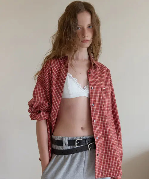 [APPAREL ARCHIVE] Dumbo check shirt - Red
