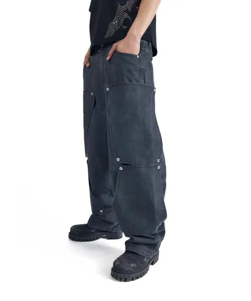 [AAKAM] Shift Repair Cotton Pants (Dark Gray)
