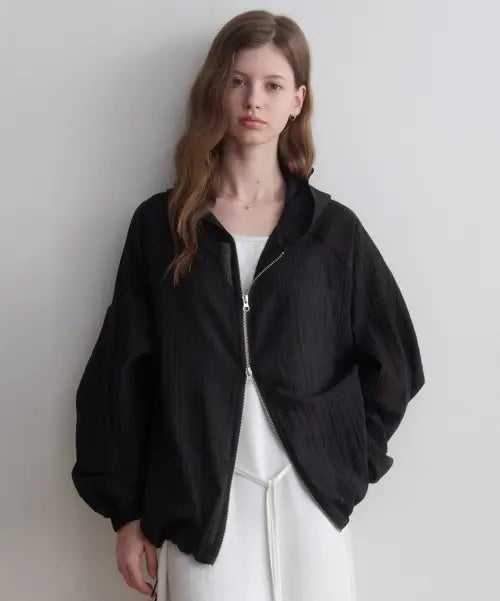 [LENAV] esy rainy hoodie jacket (black)