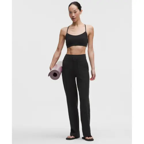 [LULULEMON] Groove High-Rise Wide Leg Pants - Asia Fit (BLK) / 그루브 하이라이즈 와이드 레그 팬츠 *아시아 핏  BLK