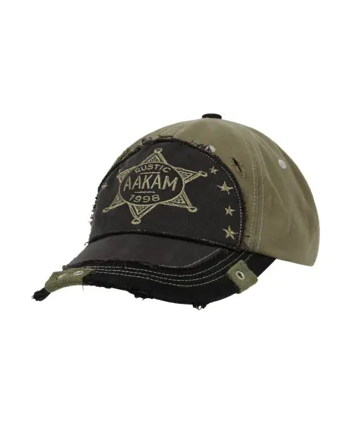 [AAKAM] Rustic Sheriff Ball Cap (Khaki)