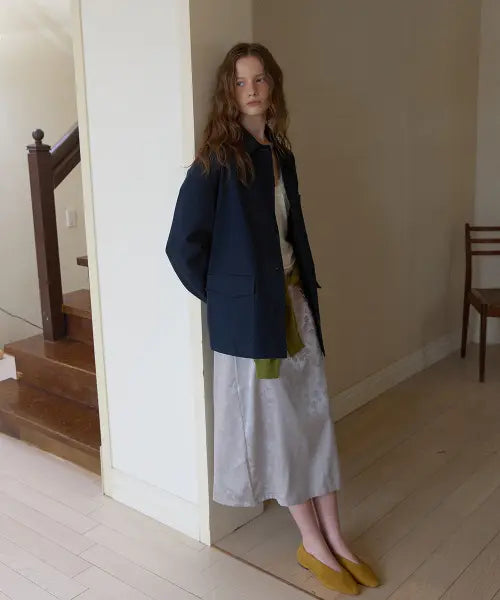 [APPAREL ARCHIVE] Magnet half work jacket - Navy