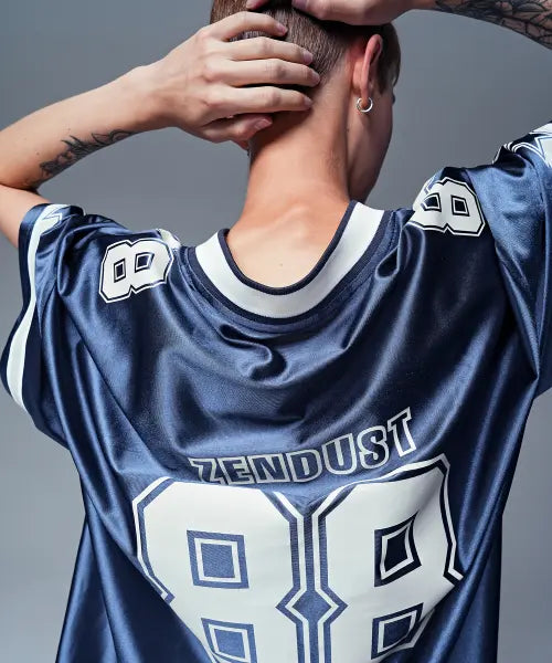 [ZENDUST] High Field Football Jersey T-shirt NAVY