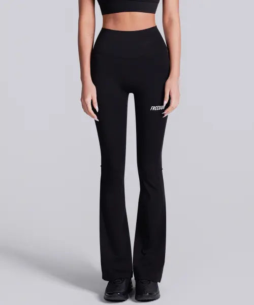 [FREEDOM] Essential Bootcut Leggings (Black) / 에센셜 부츠컷 레깅스 (블랙)