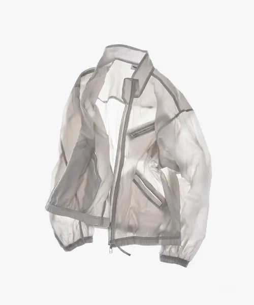 [WMC] UV Protection 2-Way Sheared Stand Neck Jacket_GREY / [UV 프로텍션] 2WAY 시어드 스탠넥 자켓_GREY