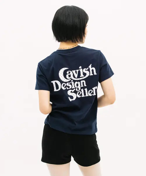 [CAVISH] W STAR SELLER LOGO SS TEE NAVY(CV2GMFT549A)