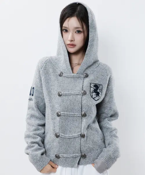 [LUVISTRUE] RL HORSE 910 KNIT ZIP UP(GRAY)