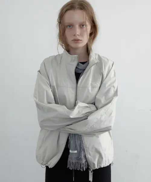 [TOAVE] Rush High Neck Wind Jacket (Mist Gray)