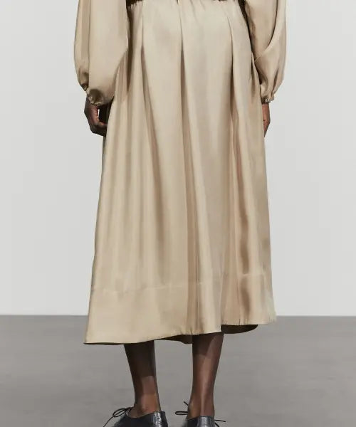 [MASSIMO DUTTI] Fluid Elastic Midi Skirt / 플루이드 엘라스틱 미디 스커트