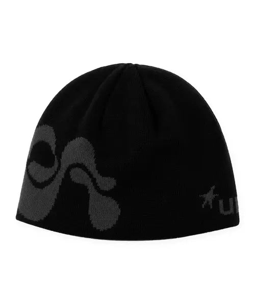 [UNDERCLING] UNDERCLING LOGO BEANIE(BLACK/GREY) / UNDERCLING 로고 비니(블랙/그레이)