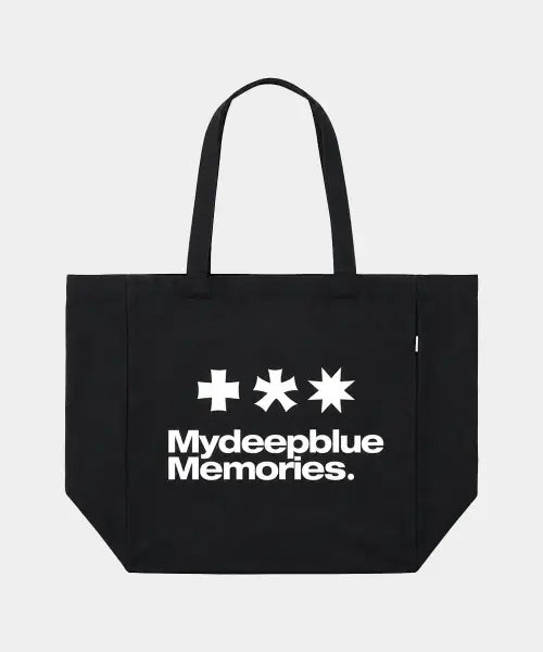 [MY DEEP BLUE MEMORIES] MM LOGO ECO BAG_Black